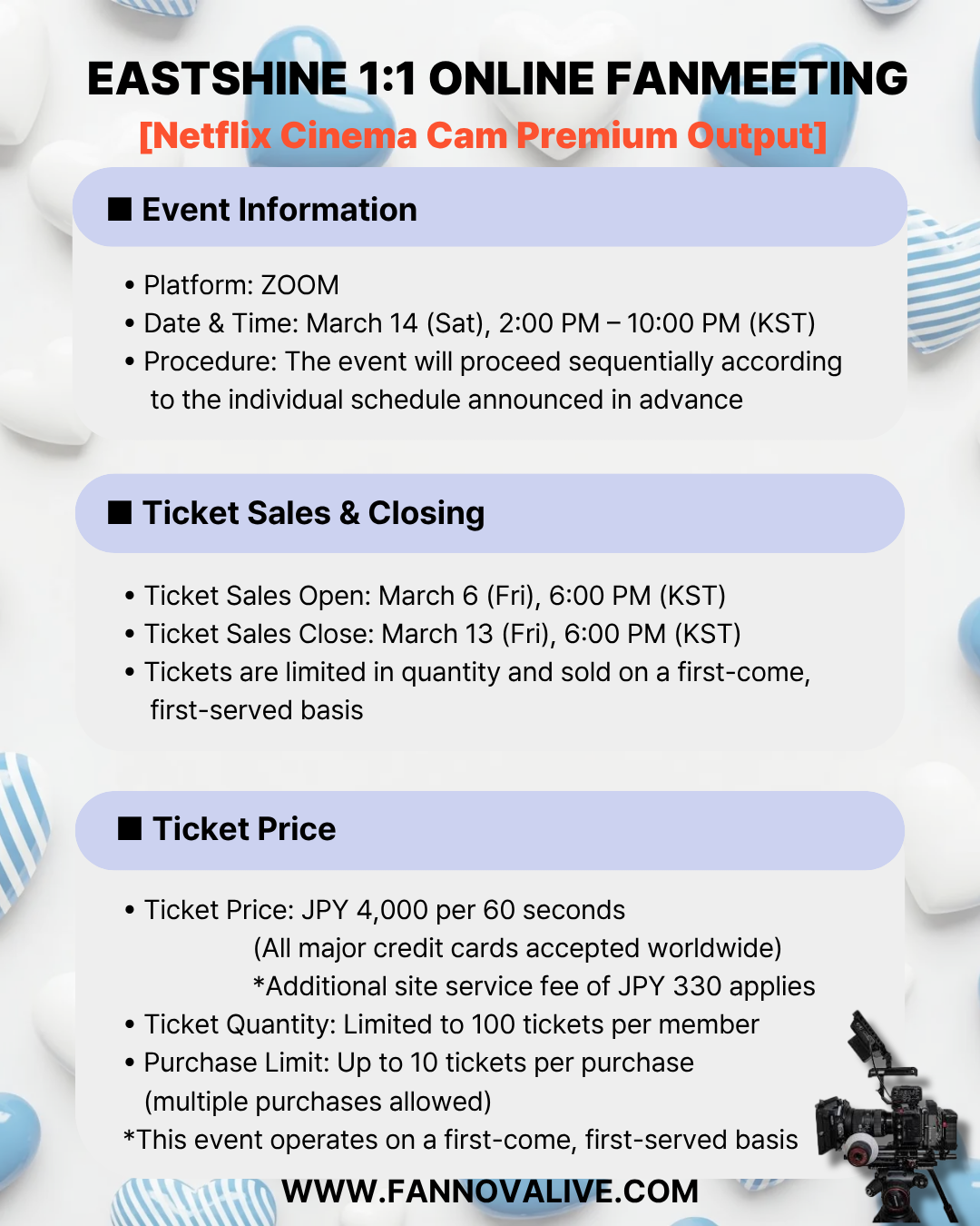 EASTSHINE 'IEL' 1:1 FHD VIDEO CALL (3/14_PM5~)