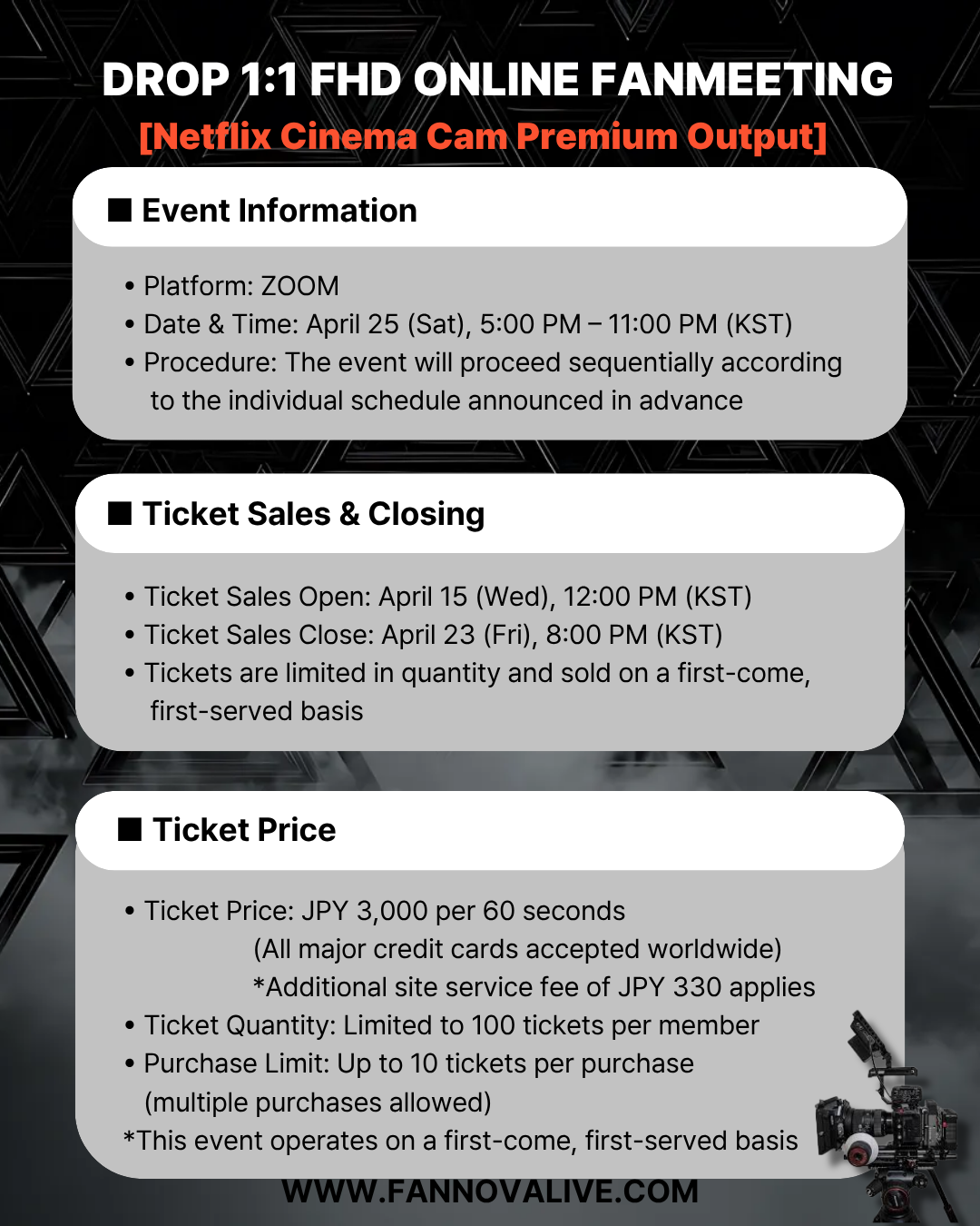 DROP 'SEUNG WOO'  1:1 FHD ONLINE FAN MEETING(4/25_PM8~)