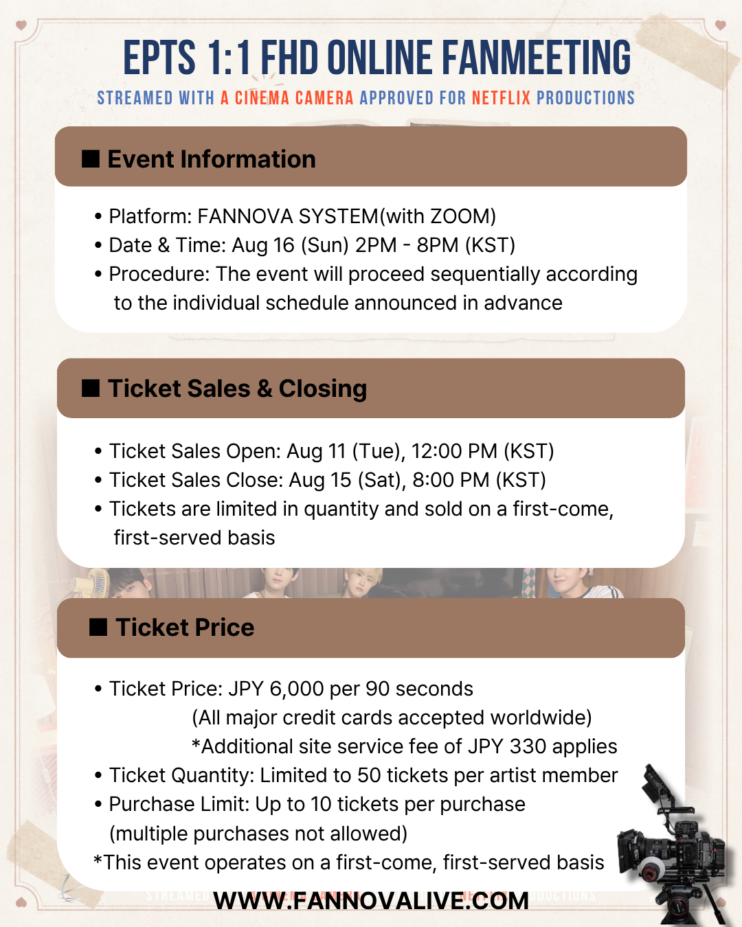 EPTS 'SANGHO' 1:1 ONLINE FAN MEETING(08.16_PM3:20~)