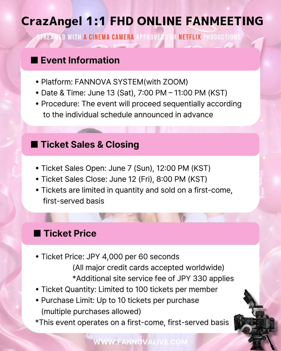 CrazAngel 'DAZE' 1:1 ONLINE FAN MEETING(06/13_PM7)