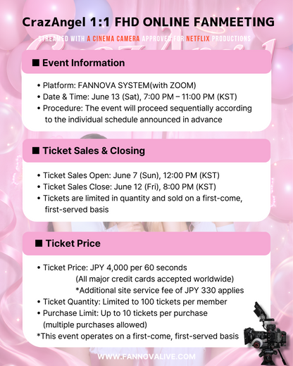 CrazAngel 'DAZE' 1:1 ONLINE FAN MEETING(06/13_PM7)